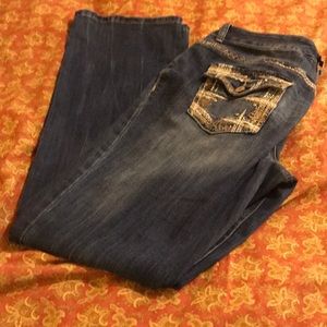Jeweled pocket Jean